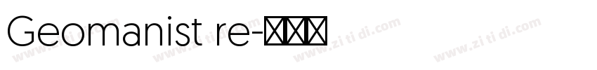 Geomanist re字体转换